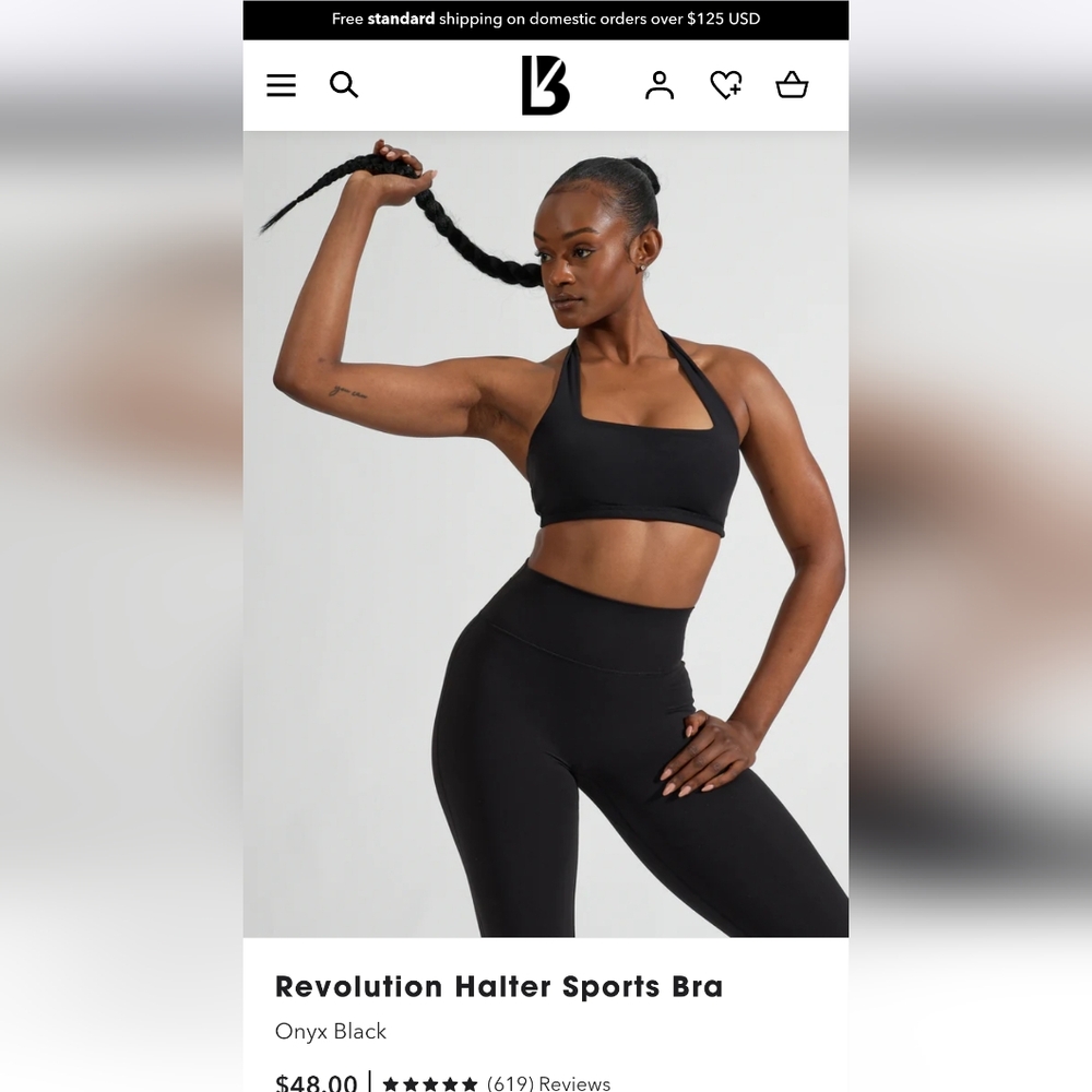 Buffbunny Revolution halter sports bra -XS
